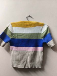 Striped Ribbed Knit Top