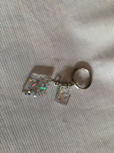 sparkled keychain