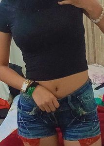 Denim Cut-Off Shorts