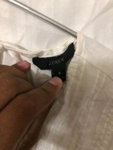 J.CREW Cotton white top