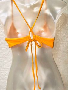 Tops For Rs.99 Only New Piece Yellow Bikini Top
