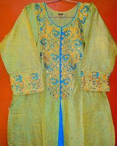 NEW KURTI WITH HEAVY EMBROIDERY