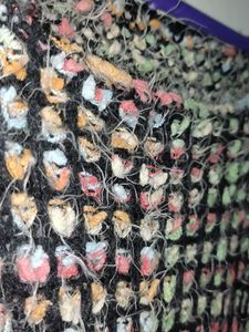 Urbanic Furry Multicolor Oversized Sweater
