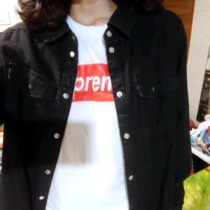 Classic Black Denim Jacket - Timeless Style