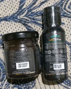 m caffeine 2 hair masks, 1 hair scrub and 1 shampo + 3 mamaearth onion hair conditiners