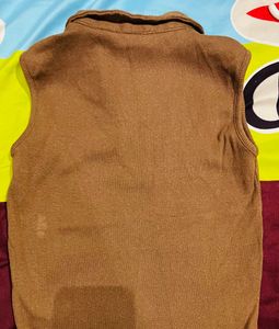 Brown Trendy Top