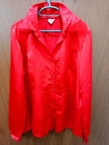 Red Satin Shirt