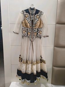 Black Indowestern 3 Piece Dress New