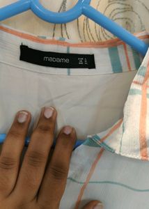 Plad Button Up Dress