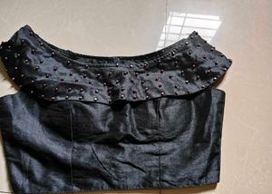 Black Blouse Offshoulder
