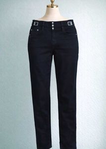Lotus Black High-Waisted Jeans/skinny fit
