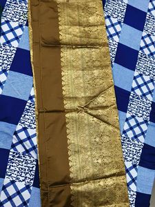 Elegant Brown Silk Saree