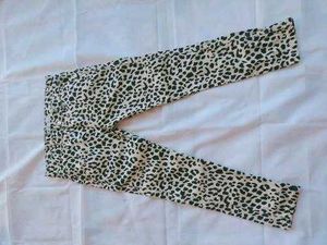 Cheetah Print Denim Jeans