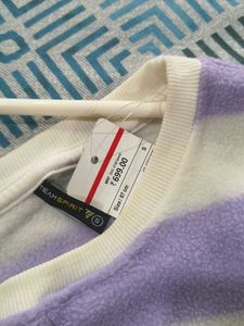 Striped Pullover Sweatshirt