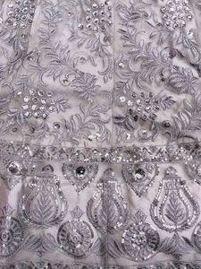 Elegant Grey Embroidered Lehenga Choli Set