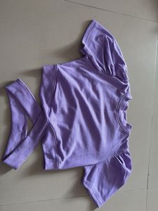 Purple Crop Top