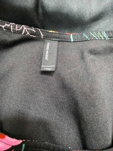 Floral Top Black Dress