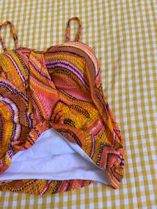Funky Patterned Bikini Padded Top Bust 34