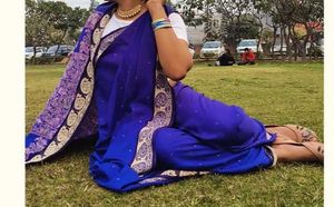 Elegant Blue Saree