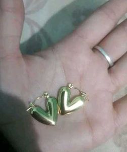 Heart Hoops Earrings Anti Tarniish turnish
