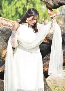 White Sequin Suit