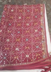 eligent georgette jaypuri type saree