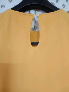 Yellow Ruffle Sleeve Dress