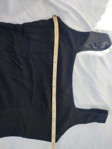 Shein Solid Square Neck Skater Mini Dress