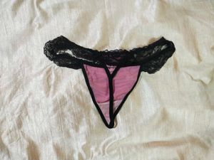 Pink Zebra Print Thong