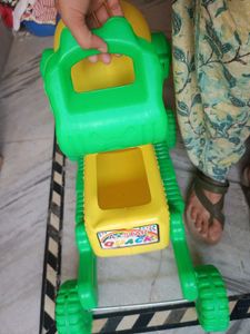 Yellow &amp; Green Duck Ride-On Toy for Babies &amp; Kids