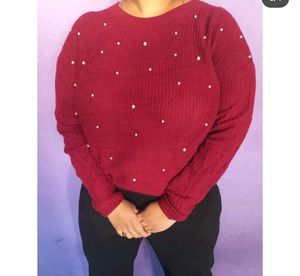 Shein Pearl Pullover For Winters