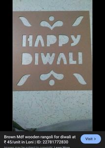 Happy Diwali Rangoli Stencil