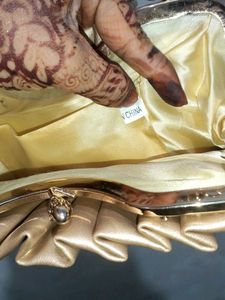 Elegant Gold Embellished Clutch