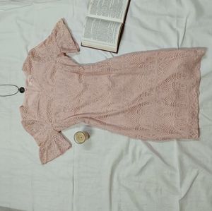 Flared sleeved dress