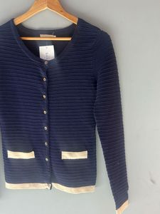 Elegant Navy Cardigan