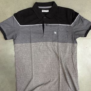 Bullmer Grey Black Polo T-shirt