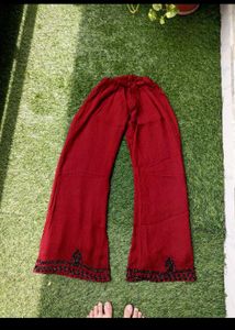 Trendy Red Plazzo Set