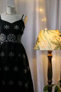 Black Embroidered Dress