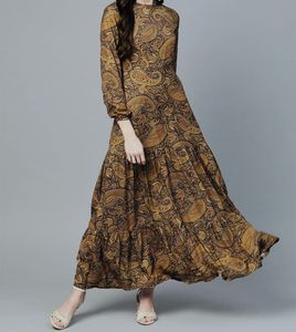 Paisley Print Maxi Dress