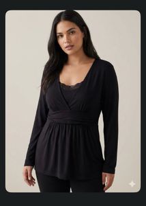 Elegant Black Long Sleeve Top