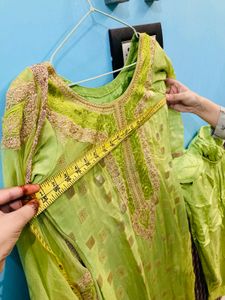Lime Green Kurta dupatta set
