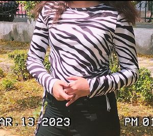 Zebra Print Top