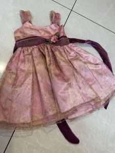 Pink Floral Party Dress