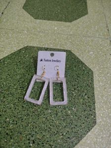 Trendy Rectangular Drop Earrings