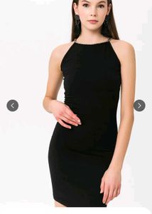 Chic Black Bodycon Dress for mytra Xl size