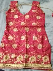 Embroidered Red Kurti