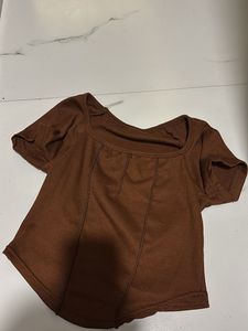 Brown Crop Top