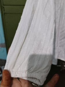 White Chikankari Top