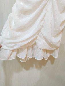 White Swiss Dot Mini Dress💓