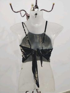 Back Tie Knot Crop Top